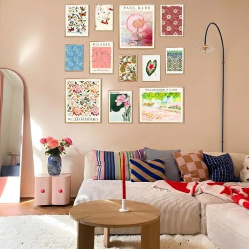 15 Pcs Framed Vintage Eclectic Gallery Wall Art Set - Image 5