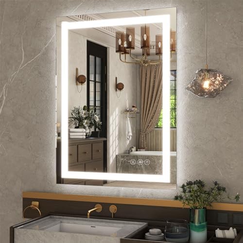 GLSLAND 26"x38" LED Lighted Bathroom Mirror, Vanity Mirror - Image 2