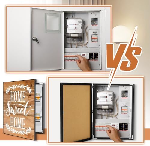CroBlissful 19.7 x 27.6 Inches Breaker Box Decorative Cover Electric Meter Box - Image 4