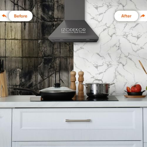 4 Pcs 24"x45" PVC Marble Wall Panels - Image 5