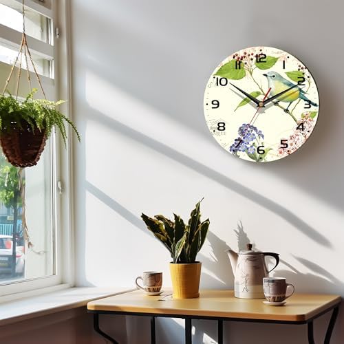 Wall Clock, 10 Inch Silent Non-Ticking Home Kitchen Decor, Battery Operated - Image 6