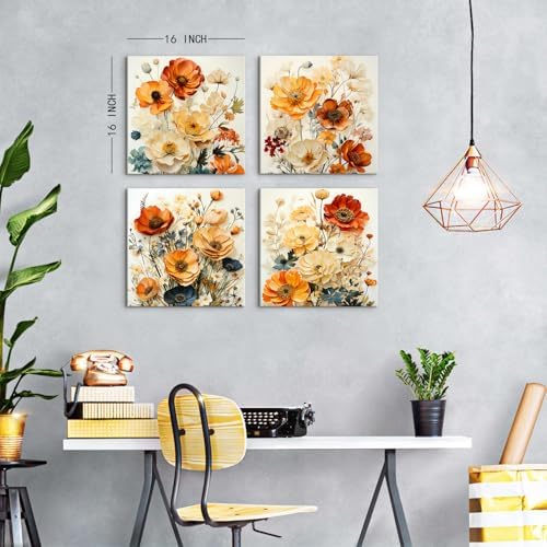 Colorful Flower Wall Art Wildflower Pictures - Image 5