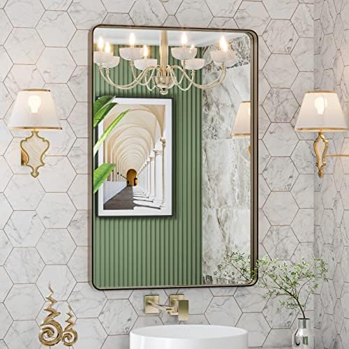 LOAAO 24"X32" Bronze Bathroom Mirror by LOAAO