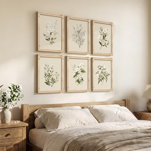 Framed Vintage Botanical Floral Wall Art - Image 4
