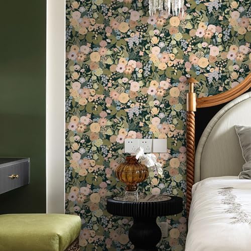 Ismoon 16.1"x197" Floral Peel and Stick Wallpaper - Image 6