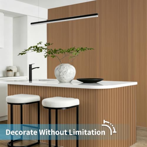 Art3d Roll-Flat Beaded Wood Slat Wall Panel, 94.5 x 23.6 in - Image 3
