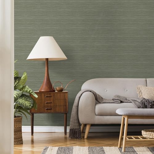 Superfresco Easy Emperor Grasscloth Emerald Wallpaper - Image 2