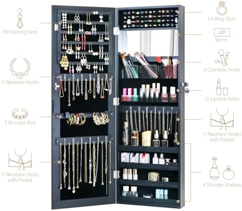 Full Length Mirror Jewelry Cabinet - Image 2