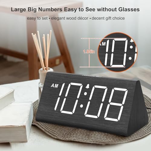 DreamSky Wooden Digital Alarm Clock - Image 2