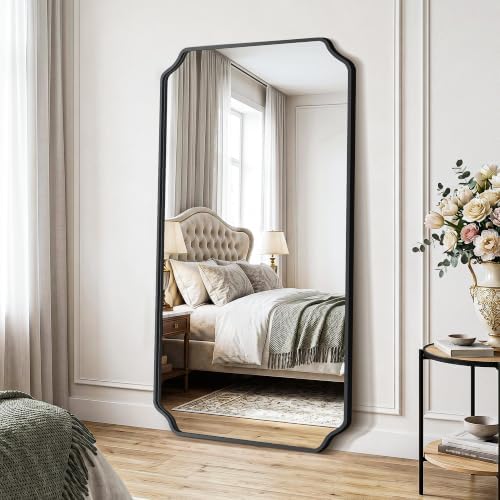 Delma Bathroom Vanity Mirror, Scalloped Round Corner Wall Mirror, - Image 7