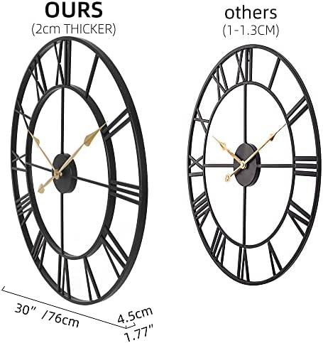 INFINITY TIME Oversized 30 Inch Wall Clocks - Image 3