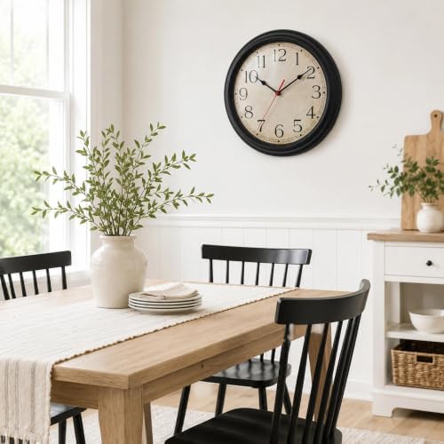 KECYET Wall Clocks Battery Operated Silent Small Vintage - Image 5