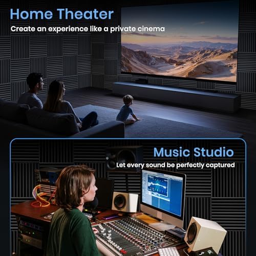 Focusound 36 Pack Sound Proof Foam Panels - Image 5