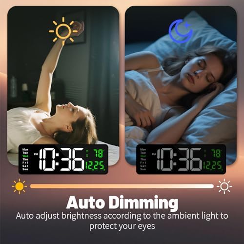Digital Wall Clock with Automatic Brightness - Image 4