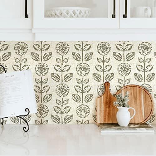 Wudnaye Vintage Floral Peel and Stick Wallpaper - Image 2