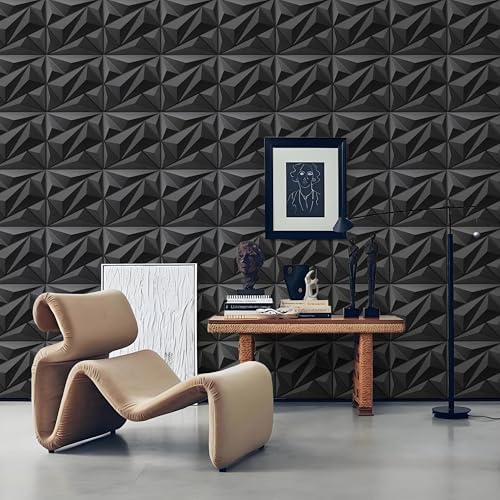 AMIGO 20 Pieces of 3D Diamond PVC Wall Panels - Image 3