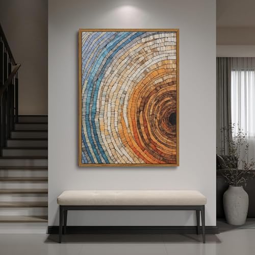 Tree Ring Wall Art Framed, Modern Nature Decor - Image 5
