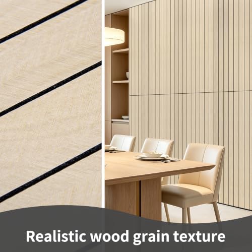 AMZDEPOT 6 Pack Peel and Stick Wood Panels - Image 3