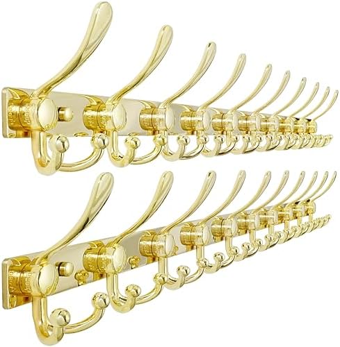 Dseap Coat Rack Wall Mount 37”, Heavy Duty 12-Gauge Base vs Flimsy 1mm by Dseap