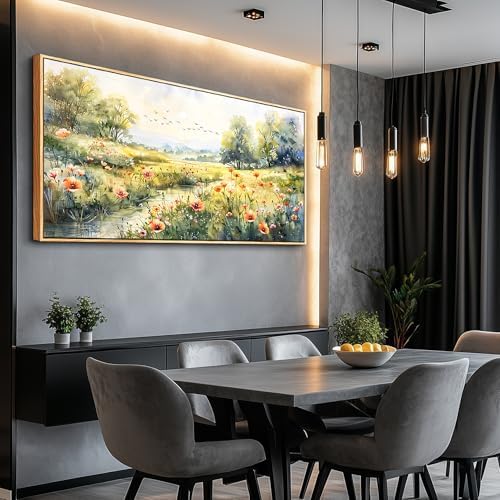 XIGUANGART Canvas Wall Art for Living Room Wildflower Pastoral Scenery - Image 5