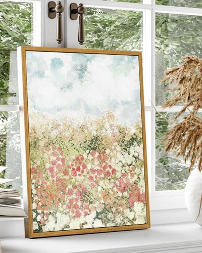 KBKBART Framed Country Wildflower Canvas Wall Art Spring Flower Prints - Image 5