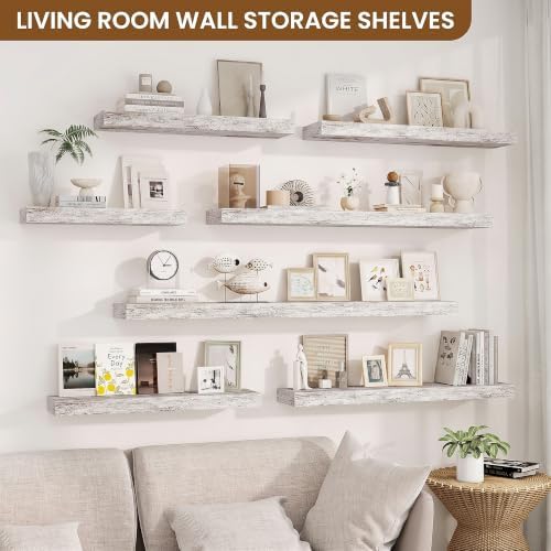 Floating Shelves for Wall, Wall Mounted Wood Shelves - Image 2