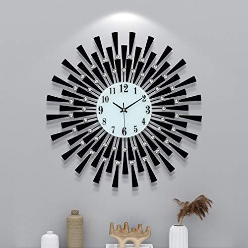 FLEBLE Large Wall Clocks for Living Room Decor Modern Big Silent Wall Clock by DecorationWallClock