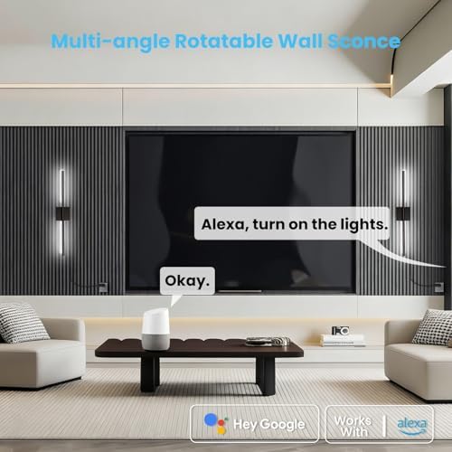 Lichaser Plug in Wall Sconces for Acoustic Wall Panels, Slat Wall - Image 3