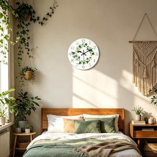 peacoblue Minimal Ivy Wall Clocks Battery Operated - Image 5