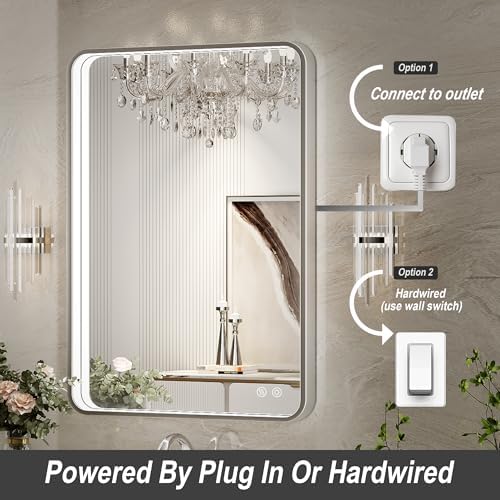 28x36 Inch LED Bathroom Mirror - Image 5