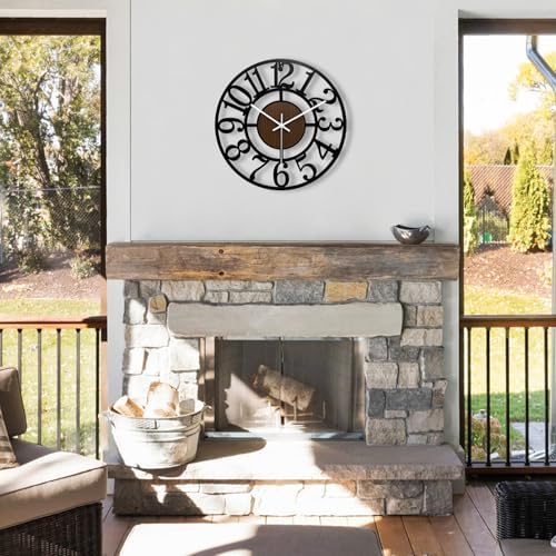 16 Inch Large Outdoor Clock Silent Battery Operated - Image 4