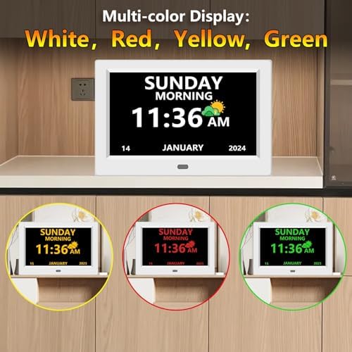LXBYJKJ 10 Inch Digital Clock Large Font Alarm Clocks - Image 6