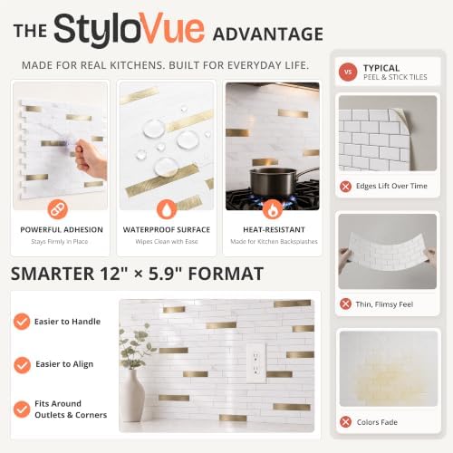 StyloVue 20 Sheets Peel and Stick Backsplash - Image 6