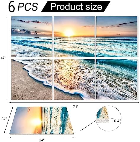 Acoustic Panels Beach Art, Sound Proofing Wall Panels, Noise Absorbing - Image 6