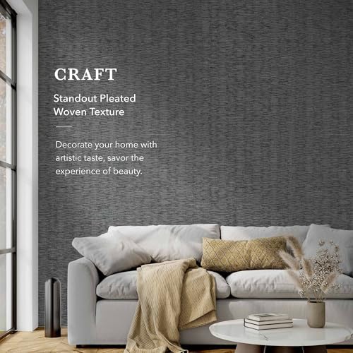 GoDear Design Gray Textured Wallpaper Cabinet Covers - Image 2