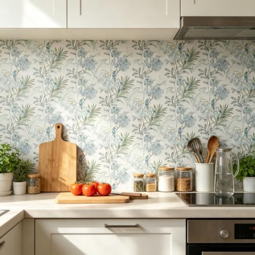 Vintage French Damask Peel and Stick Wallpaper Floral Textured Removable Self - Image 7