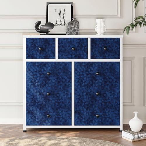 Blue Velvet Drawer Liners for Dresser Jewelry Flocking Contact Paper 15.7"x160" - Image 6