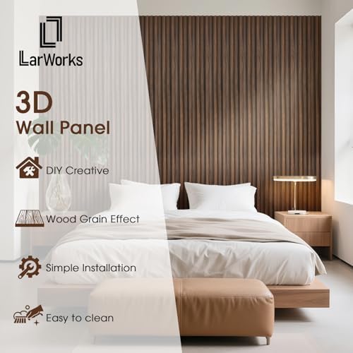 WPC Slat Wall Panels 8 Pack 96" x 6", Waterproof Fluted Wall Paneling, Accent - Image 2