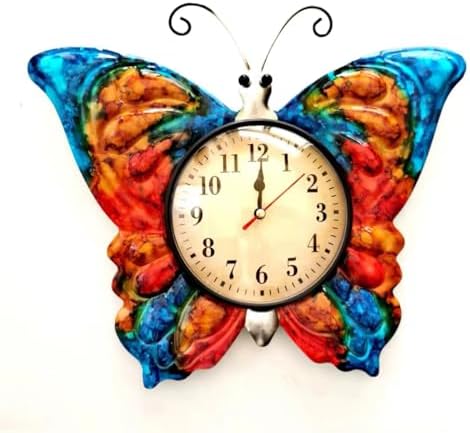 TXYS Wall Clock for Home Butterfly Decor Art Decorations ，Butterfly Outdoor by wallart