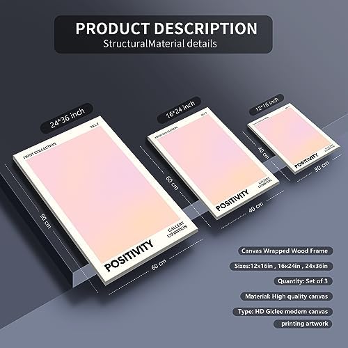 Adyggefy Pink Gradient Aura Angel Numbers Poster - Image 3