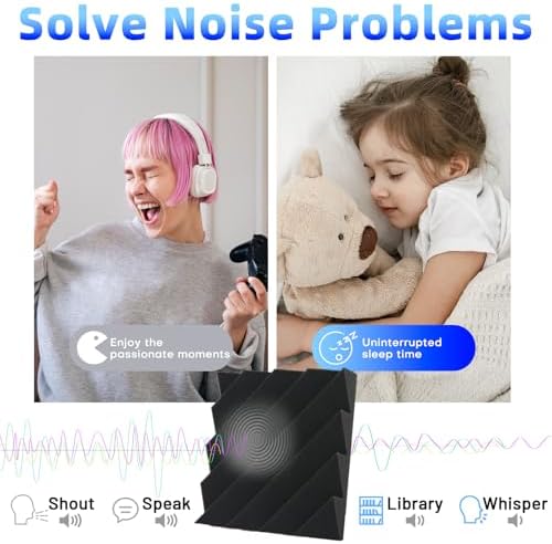 Focusound 16 Pack Sound Proof Foam Panels - Image 5