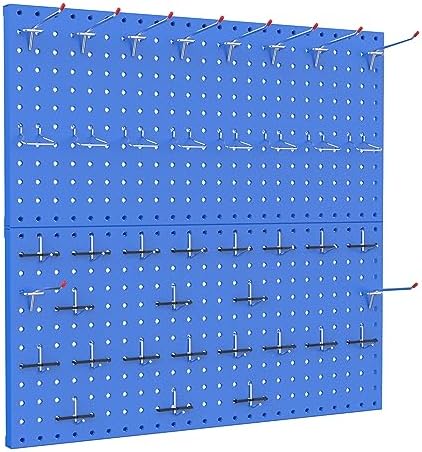 TORACK Metal Pegboard Wall Organizer 24"x24" 70 PCS Tool Storage Pegboards by TORACK