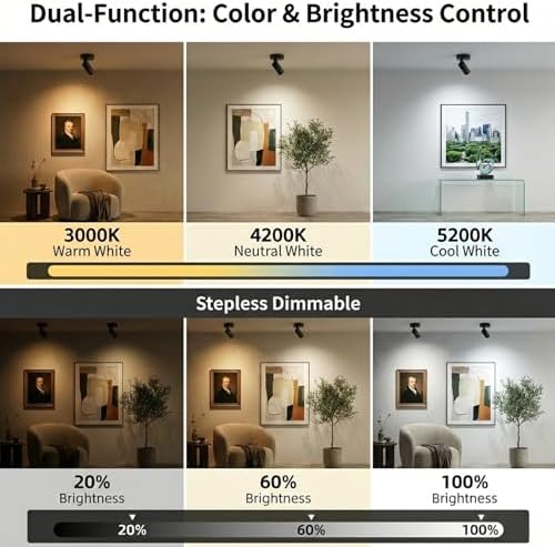 Magnetic Rechargeable Picture Light 2 Pack, Wireless Art Spotlight - Image 5