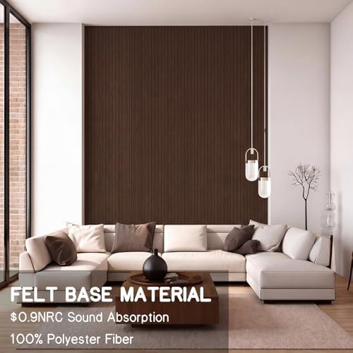Geelin Peel and Stick PVC Wood Slat Wall Panel Decor 118" x 15.75" - Image 6