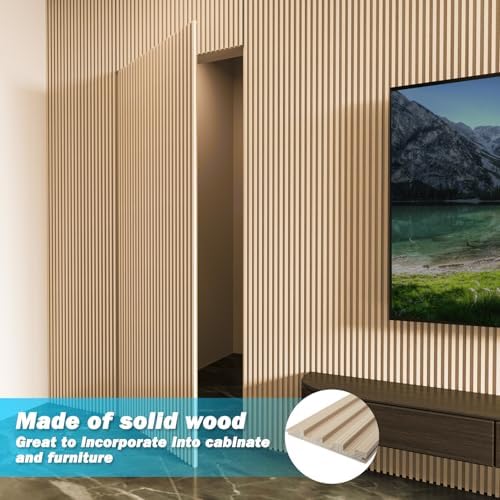 Art3d 108 x 5.7 Inch Slat Wood Wall Paneling - Image 5