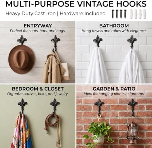iobiotio Cast Iron Wall Hooks - Image 4