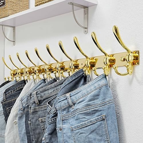 Dseap Coat Rack Wall Mount 37”, Heavy Duty 12-Gauge Base vs Flimsy 1mm - Image 4