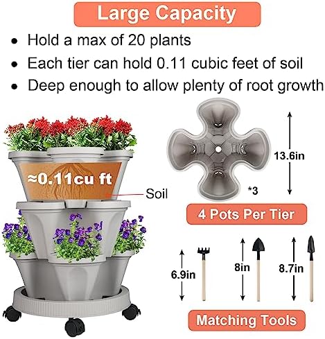 GameXcel Vertical Planter Tower - Image 5