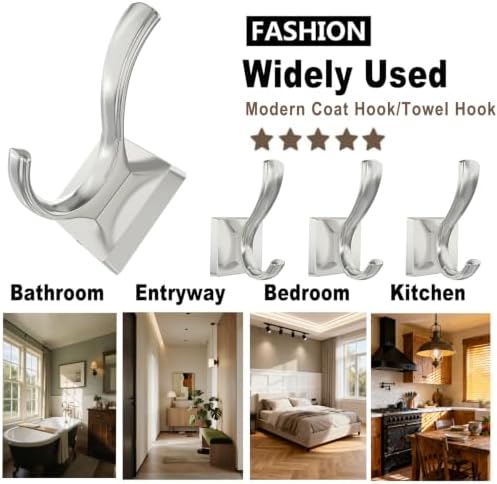 TOFIIGREM Wall Hooks Coat Hook, Towel Robe Hook - Image 4