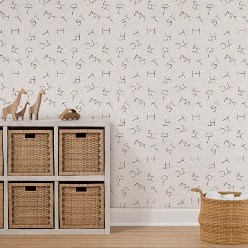 Spoonflower Soft Brown Cattle Peel and Stick Removable Wallpaper - Image 7
